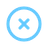 blue close circle